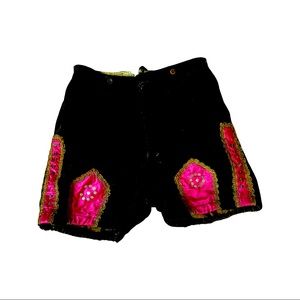 ANTIQUE shorts dating back to 1910-1920 one of a kind velvet and pink